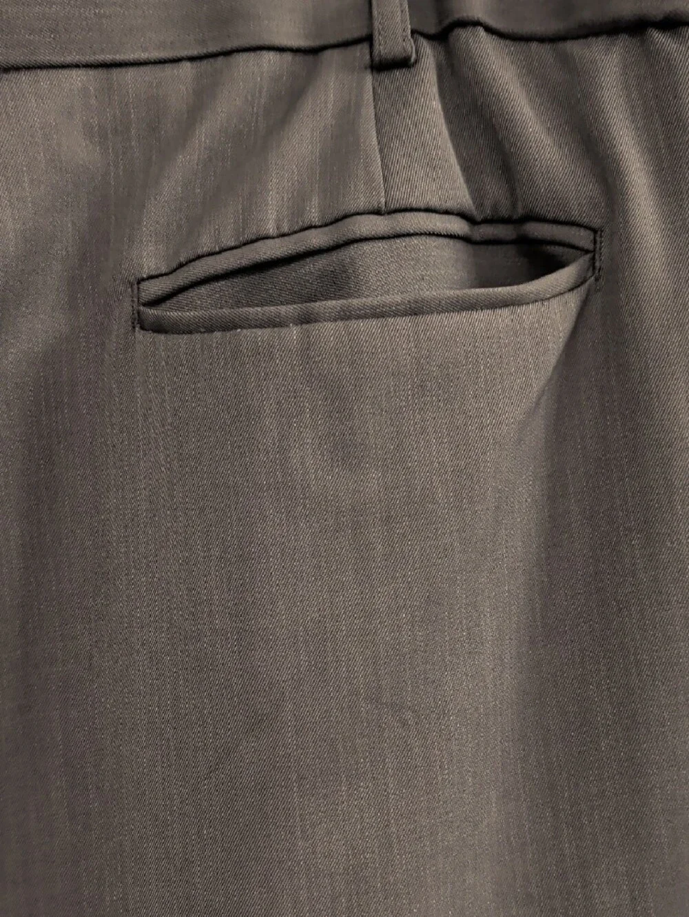 BOTANY 500- Men's 42W 29 L Classic Dress Pants in Gray BIG & TALL